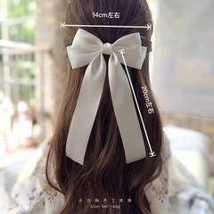 Korean Style Fashion Fabric Hair Bow Hairpin For Women Girls Ribbon Hair