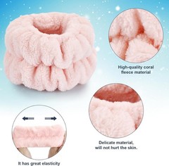 Wrist Bands for Washing Face, Spa Wristbands for Washing Face, Microfiber Wrist