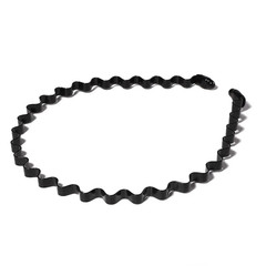 6Pcs Metal Hair Headband Wave Style Hoop Band Comb Sports Hairband Men Women