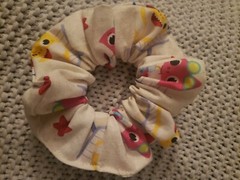Handmade Hair Scrunchie Baby Shark theme