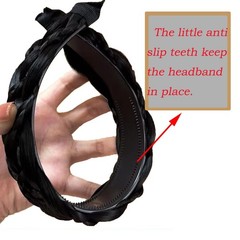 Denlydom Headband 5 1 Count (Pack of 1), Black Brown, 5 Strands, Style 2