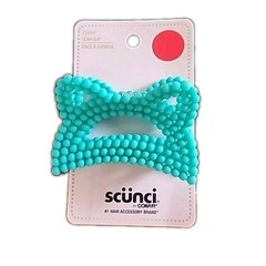 Scunci Brand Conair Hair Accessories Teal Cat Ears 3″ Claw Clip New