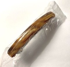 Delsol Long Large Hair Clip Barrette Marbled Wood Print Brown Beige Stripe Women