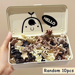 10/20/30pcs Beige Small Hair Clips Cute Girls Accessories Daily Travel Gift USA