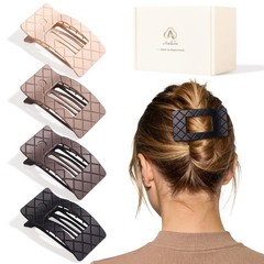 Large Flat Hair Claw Clips for Women Fine Thin Medium Thick Hair, Duckbill St…