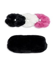 Apparis Francesca Bundle Set Faux fur Set of 3 scrunchies and Bag