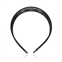 Headbands for Women, Fashion Headbands for Girls,Black Brown, 2-Count.