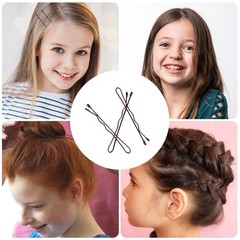 XLIUAX 150 Count Mini Bobby Pins, 1.38 Inch Small Bobby Pin Curved Waved Hair…