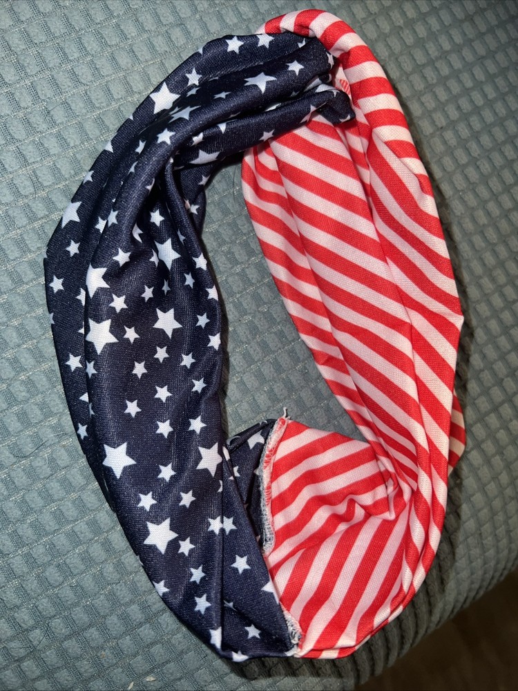 Stretchy And Comfortable Stars And Stripes Headbands Red White Blue Memorial