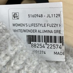 Adidas Women’s Lifestyle Fuzzy Headband Ear Warmers White Alumina Grey NWT