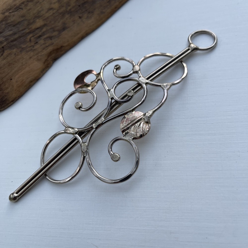Metal Hair Barrette, Artisan Made, Hand Crafted