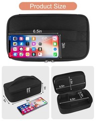 Meiiy Barber Tool Bag, Hair Clipper Bag Cutting 9x5x2.8 inches, Black-s