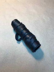 Men’s Viking Hair Style Ponytail Holders Black Leather Wrap Ties Men’s Cuff