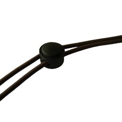 1-Up -Handed Hair Tie (Black/Black) 3-pack