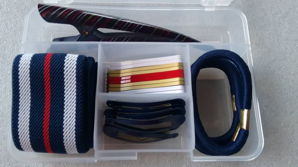 MIMCO designer hair accessories tool kit gift MIM Co Military bands clips + more