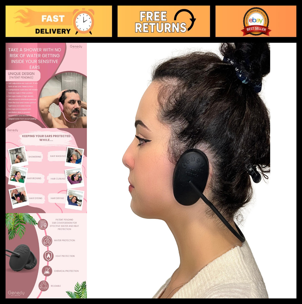 Waterproof Ear Covers for Shower & Hair Dye Protection – Reusable Silicone Caps