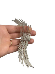 Sparkly Pearl and Diamond Cluster Hair Comb