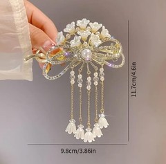 Elegant Hair Claw Clip Rhinestone Hair Barrette for Women Girls Pack of 1