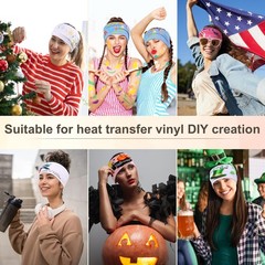7 PCS Wide Cloth Hair Bands Workout Yoga Skincare Daily Wear Soft Stretchy