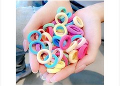 Kids Big Pack Of 50 Piece Hair Ouchless Colorful Hair Ties