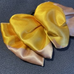 NOS 90’s Stephanie Young Hair Bow Barrette Warm Tones 6.5” G103