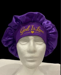 You can pick 3 Satin Hair Bonnet ‘God Is Love’ Multicolor Women All Hair Types