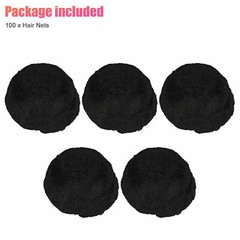 100/200PCS Invisible Hair Nets Bun Cover Elastic Edge Mesh Hairnet Stretch Cap