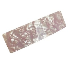 Large Lavender Purple Marble Confetti Acrylic Hair Barrette French Clip Style