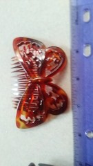 VTG + NEW Hair Claw Banana Butterfly Side Come Barrett’s Brown Tone