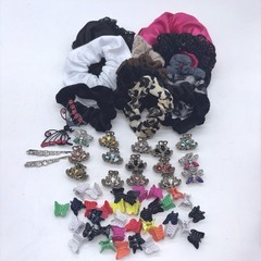 Y2K 67 Piece Assortment Hair Accessories Metal Butterfly Claw Clips Scrunchies