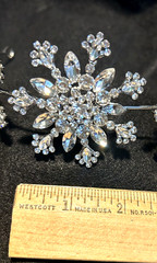 Stunning Rhinestone SNOWFLAKE Bride Hair Tiara / Crown Headband Crystal Jewelry