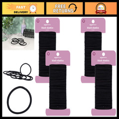 No Damage Elastic Hair Ties – Snag-Free Ponytail Holders for All Hair Types, 32