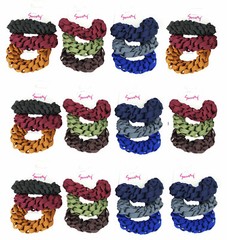 36pcs Elastic Shoelace Ponytail Hair Holder Scrunchies Hair Ties for Women Girl