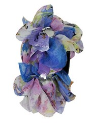 6 pcs Hair Clip for Women Girl Jaws Claw Clip with Flower Crystal Gem Stones