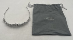 Believe by Brilliance Silver Plated Tiara Crown Cubic Zirconia Bride Princess