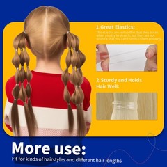Clear Elastic Hair Bands, 2000pcs Mini Hair Rubber Bands, Hair Ties, Soft Hai…