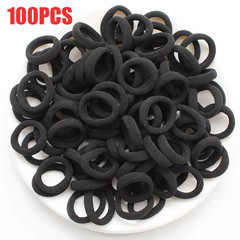 100/300/500 Pcs Girls Colorful Elastic Hair Bands Ponytail Hold Hair Tie Rubber