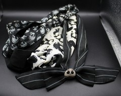 Disney Nightmare Before Christmas Jack Skellington 2 Hair Bands +2 Generic Bands