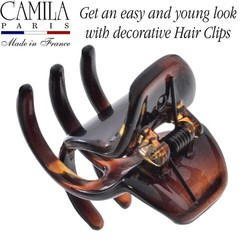 Camila Paris NV124 French Hair Clip 1 Count (Pack of 1), Tortoise Shell 1.5″