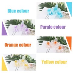 GAFATORY 4PCS Flower Hair Clips Claw 1 Count (Pack of 1), Multi-colored