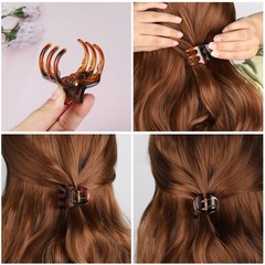 6 Pieces Hair Claw Clips, Morhom 1.3 Inch 6 Count (Pack of 1), MIX