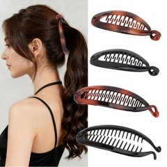 Esitrormi 4PCS Banana Clip for Women 1 Count (Pack of 4), Multi-colored