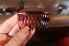 France Luxe Lot of 10 $140+ brown feather and other barrettes incl 1 comb