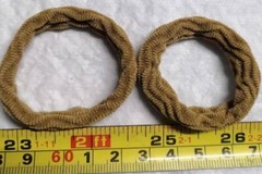 B2 Hair tie brown mini tie hair Female rubber band Hair rope Headwear 5 pieces