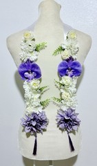 ARTIFICIAL FLORAL LEIS PURPLE