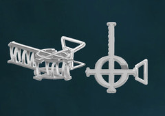 GHOST Band Official Silver Grucifix Hair Clip NEW ON CARD