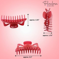 Parcelona French Classic Jumbo Large 5 1/2″ Celluloid Hair Claw Clip for Women