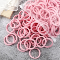 50Pcs Black Elastic Hair Band Leagues Ties Colets Scrunchies Springs Gum Accesso