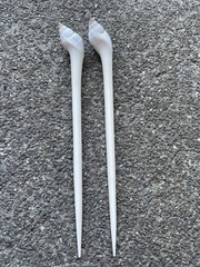 2 Shea Shell Hair Pin Bali 7 Inches Tall