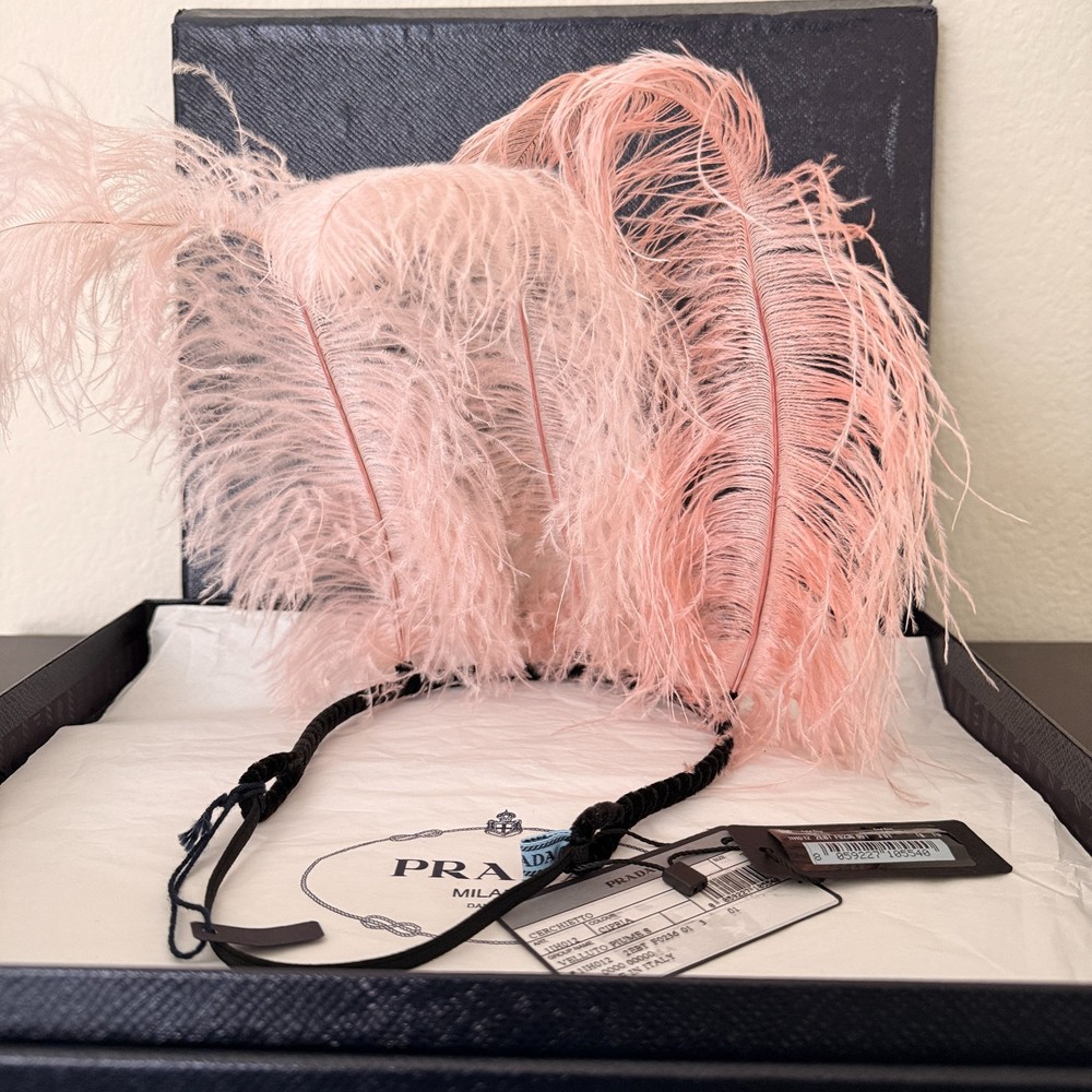 PRADA Feather Headband – NWT